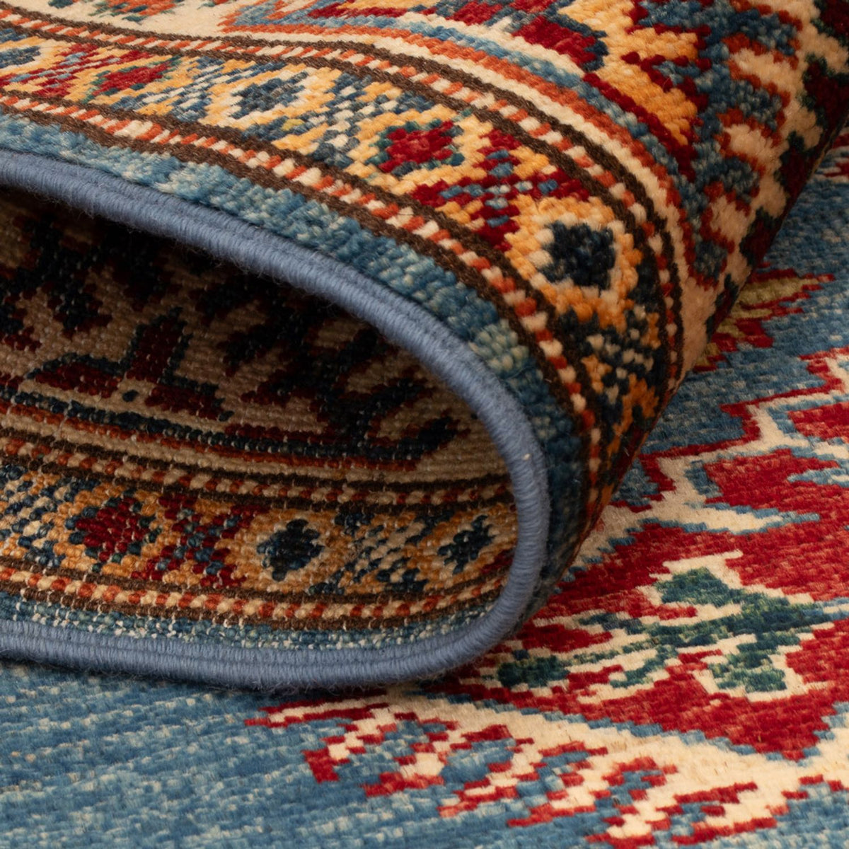 Ziegler Tapijt - Kazak - Koninklijke - 124 x 89 cm - blauw