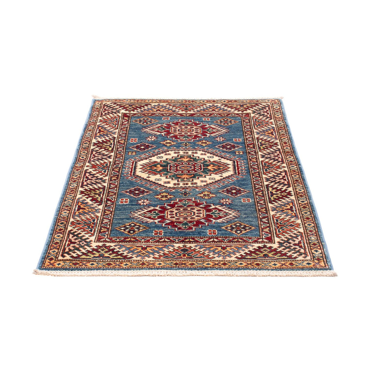 Ziegler Tapijt - Kazak - Koninklijke - 124 x 89 cm - blauw