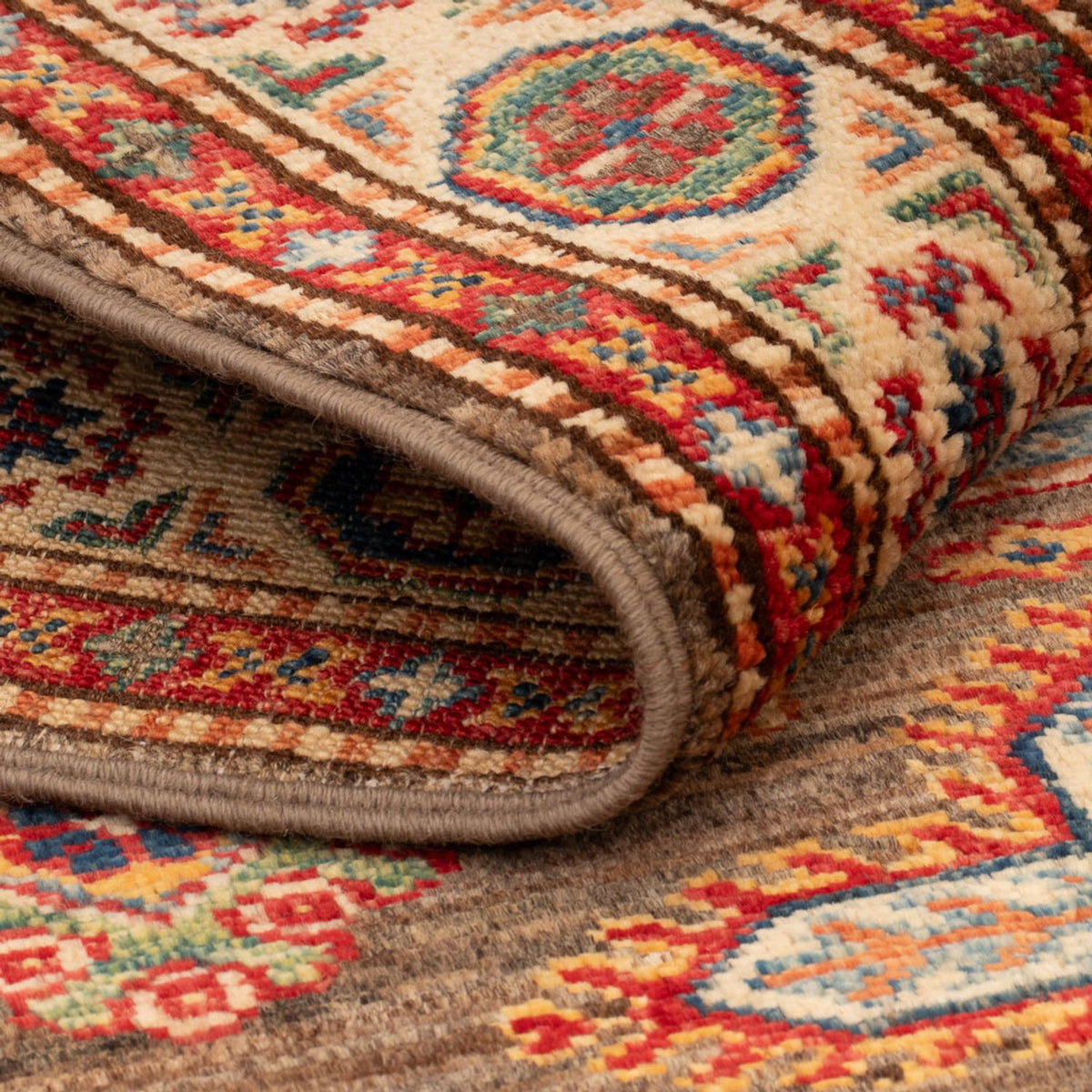 Ziegler Tapijt - Kazak - Koninklijke - 127 x 76 cm - taupe