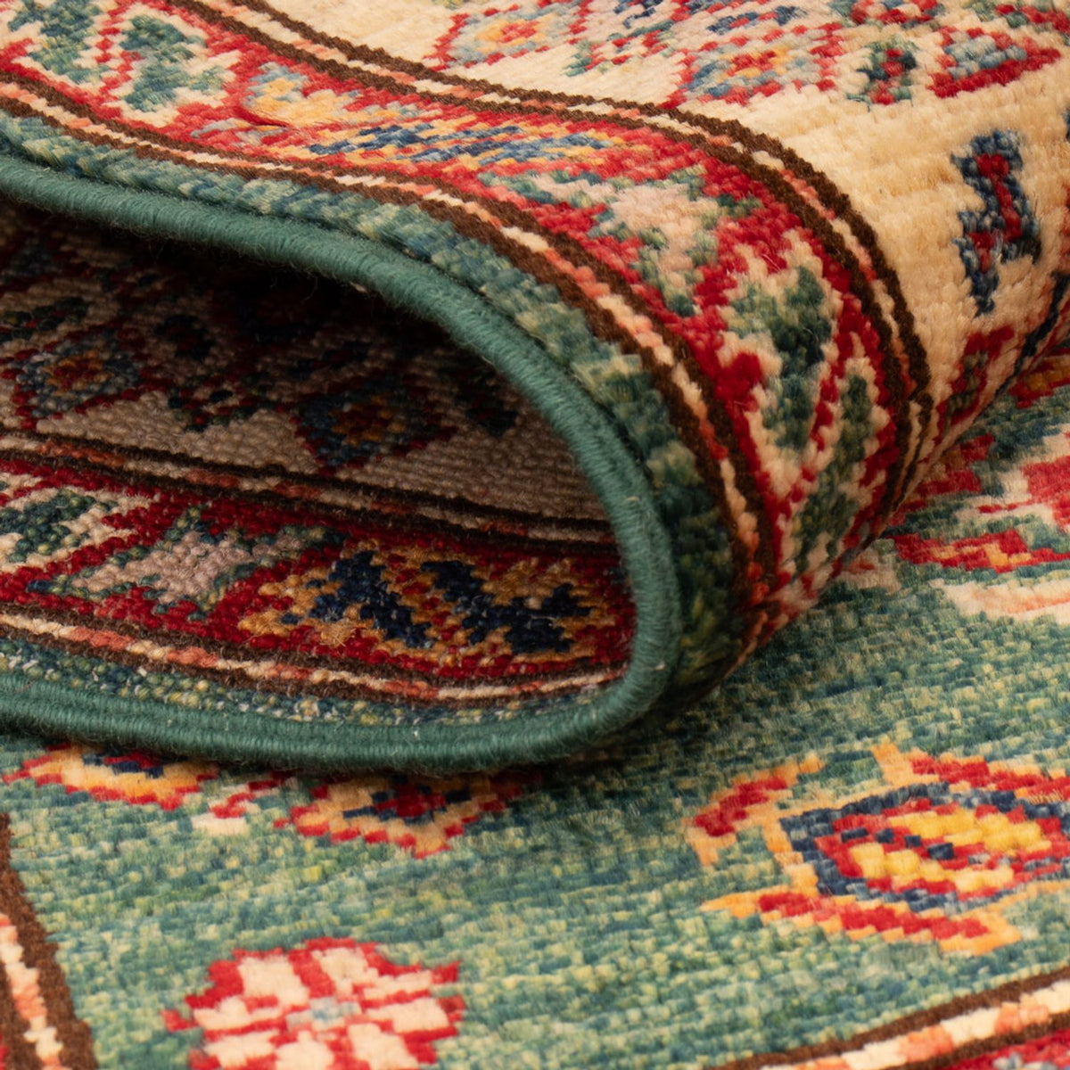 Ziegler Tapijt - Kazak - Koninklijke - 128 x 80 cm - groen