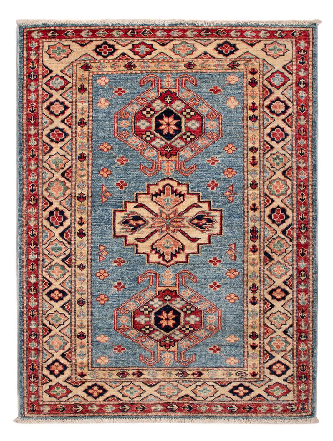 Ziegler Tapijt - Kazak - Koninklijke - 101 x 77 cm - blauw