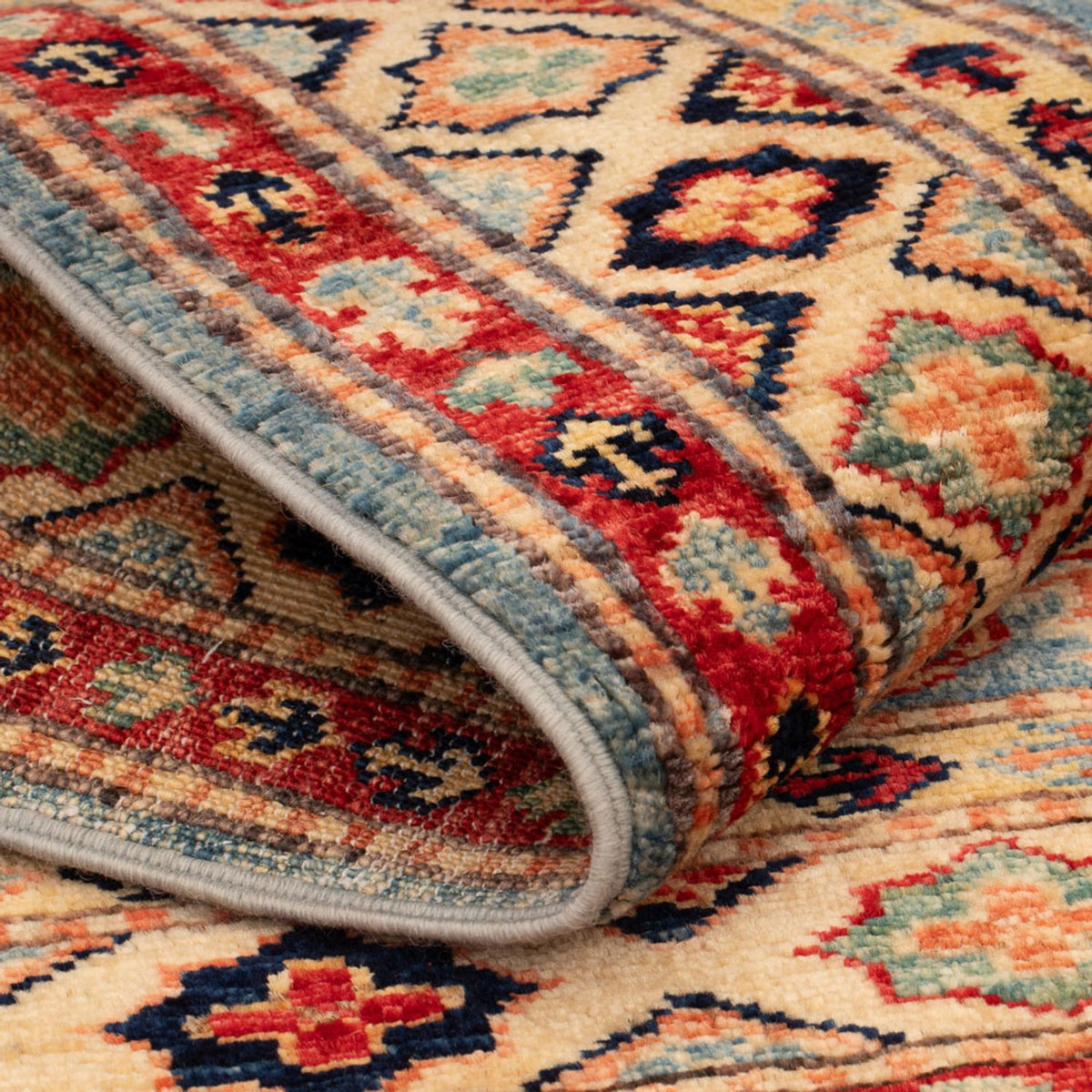 Ziegler Tapijt - Kazak - Koninklijke - 101 x 77 cm - blauw