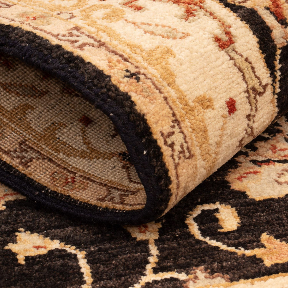 Ziegler tapijt - 120 x 80 cm - zwart