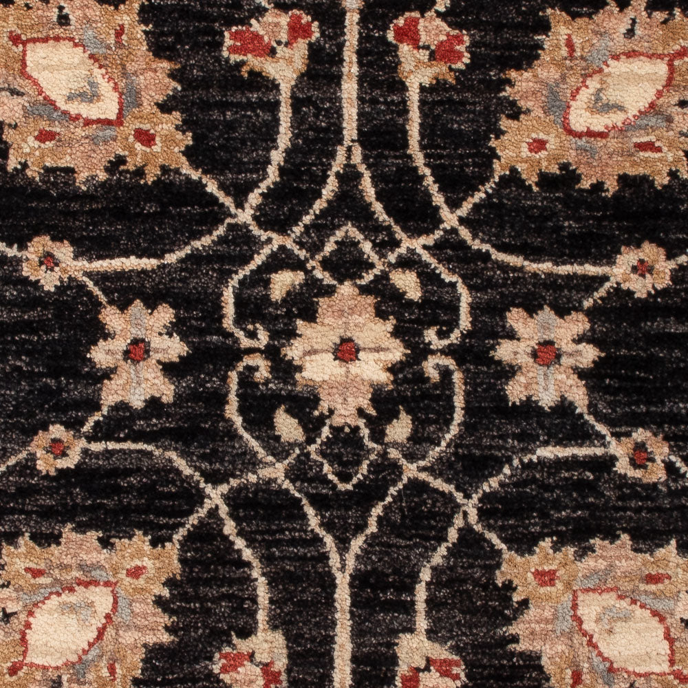 Ziegler tapijt - 120 x 80 cm - zwart