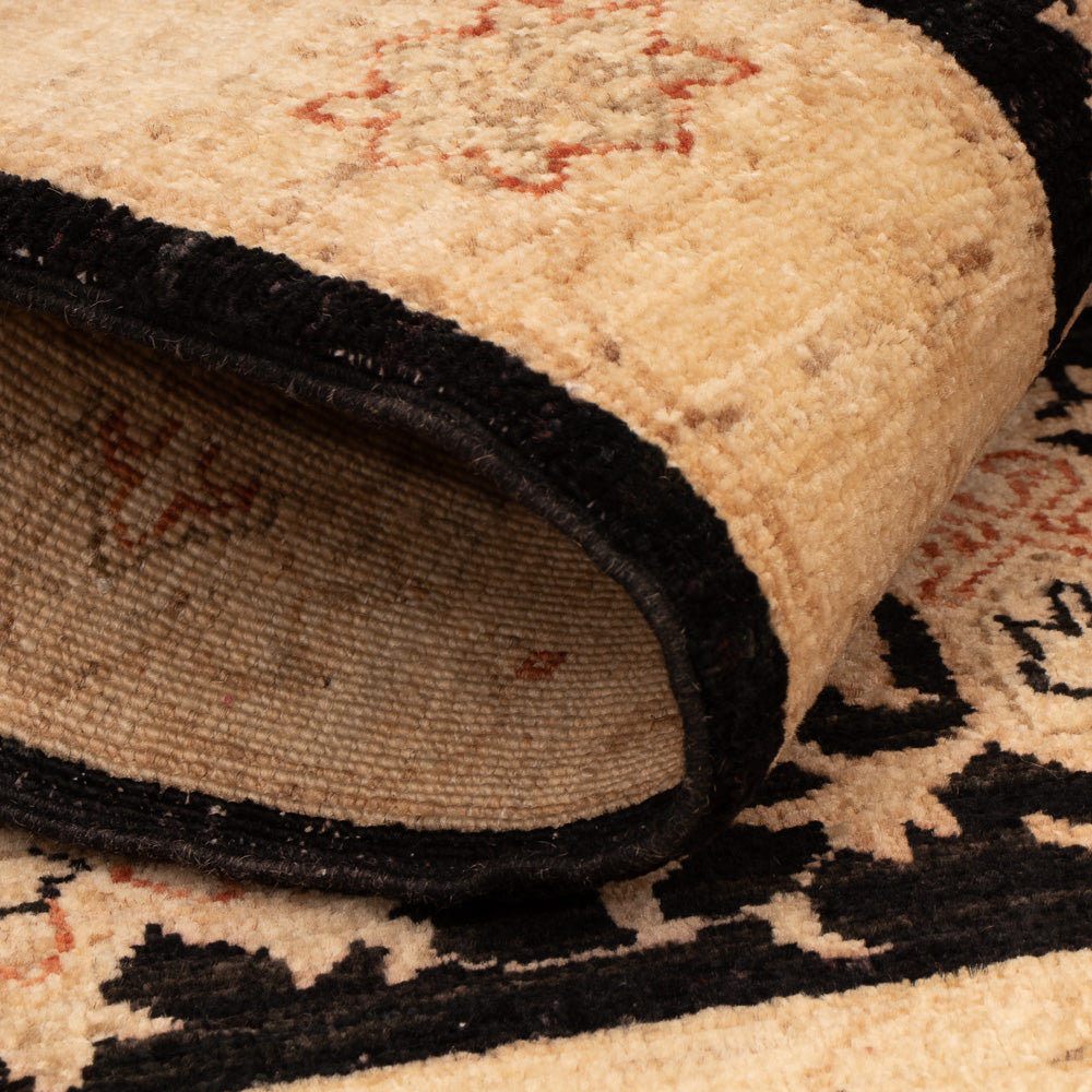 Ziegler tapijt - 115 x 81 cm - zwart