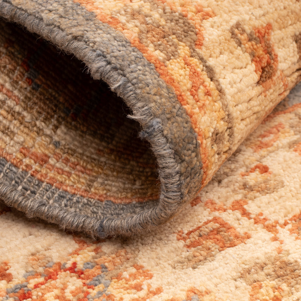 Ziegler tapijt - 91 x 64 cm - benzine blauw