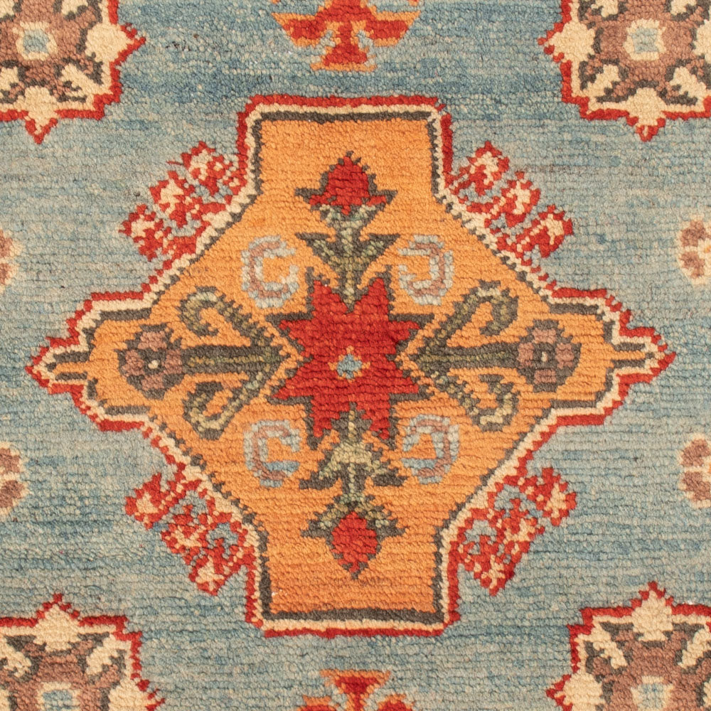 Ziegler Tapijt - Kazak - 88 x 59 cm - lichtblauw