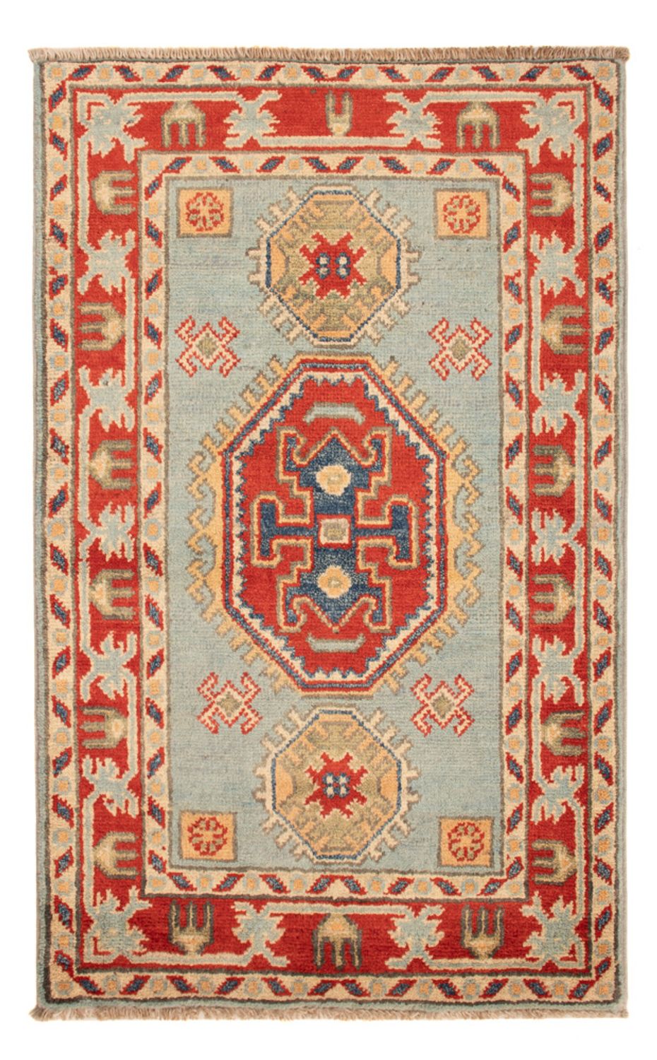 Ziegler Tapijt - Kazak - 96 x 60 cm - lichtblauw