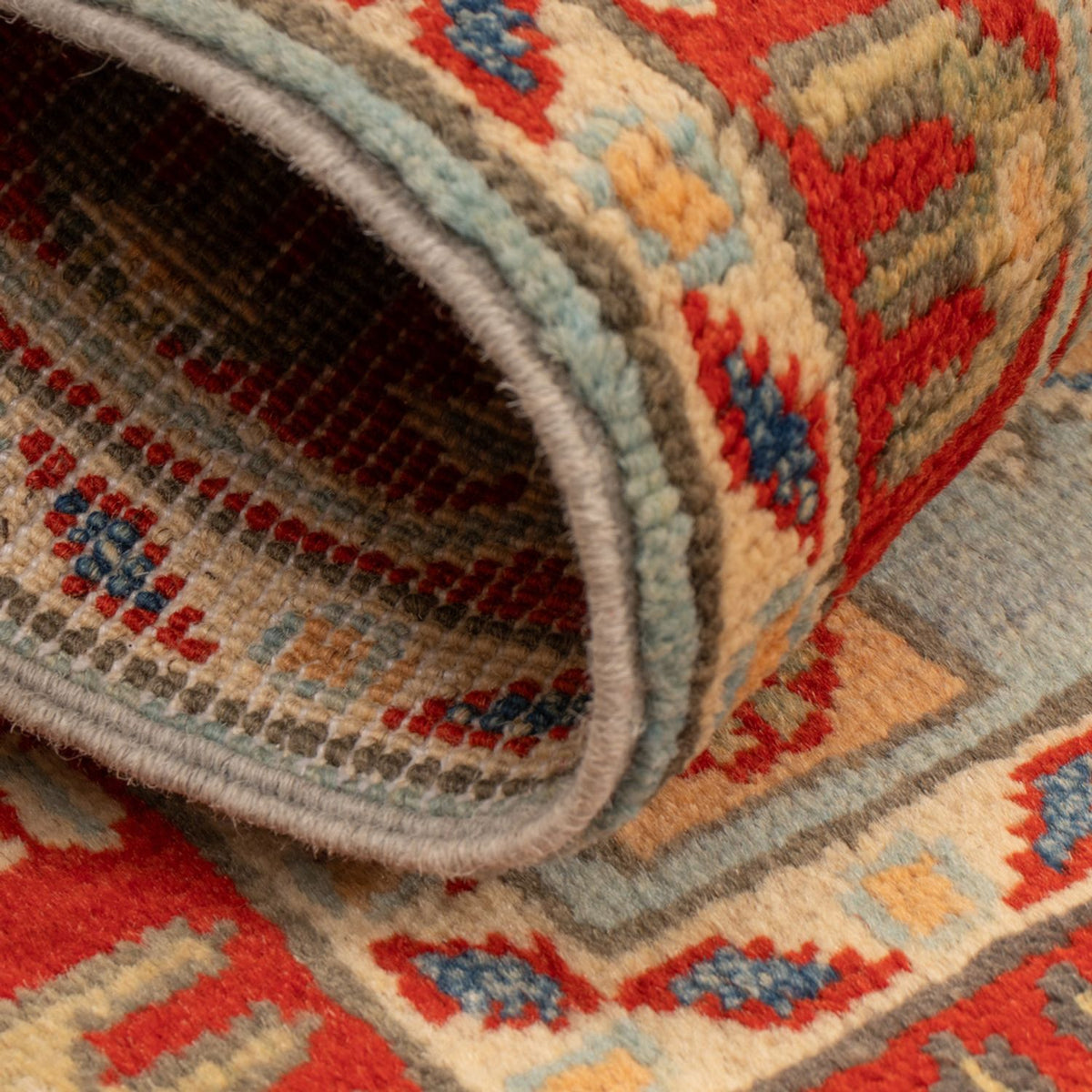 Ziegler Tapijt - Kazak - 96 x 60 cm - lichtblauw