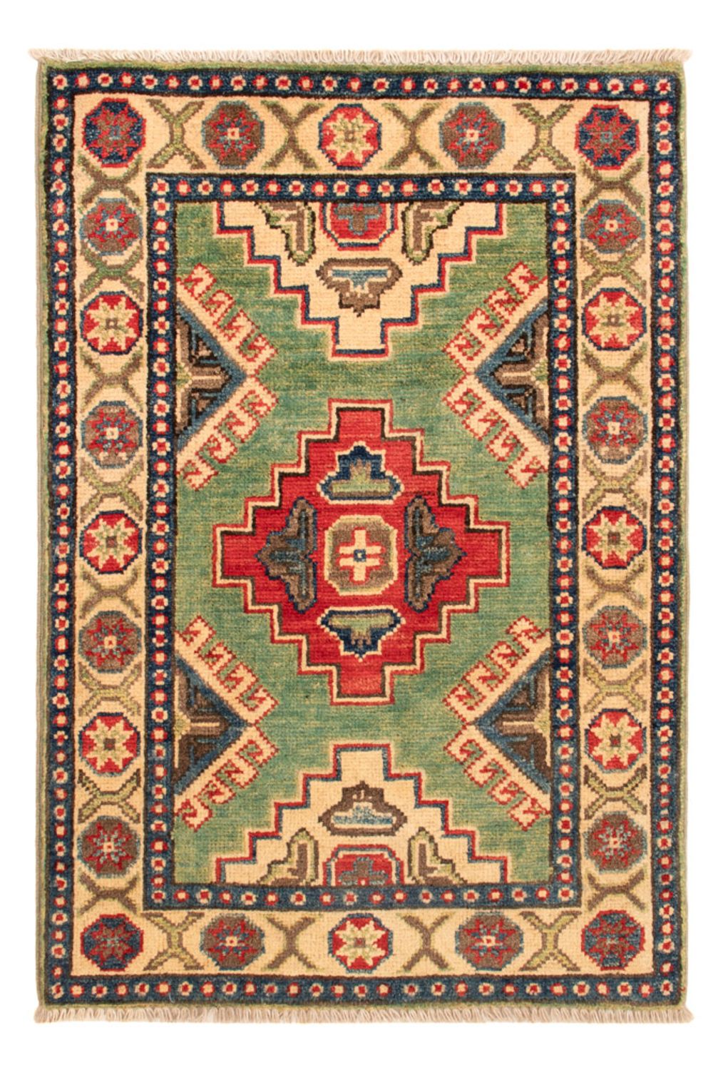 Ziegler Tapijt - Kazak - 90 x 60 cm - groen