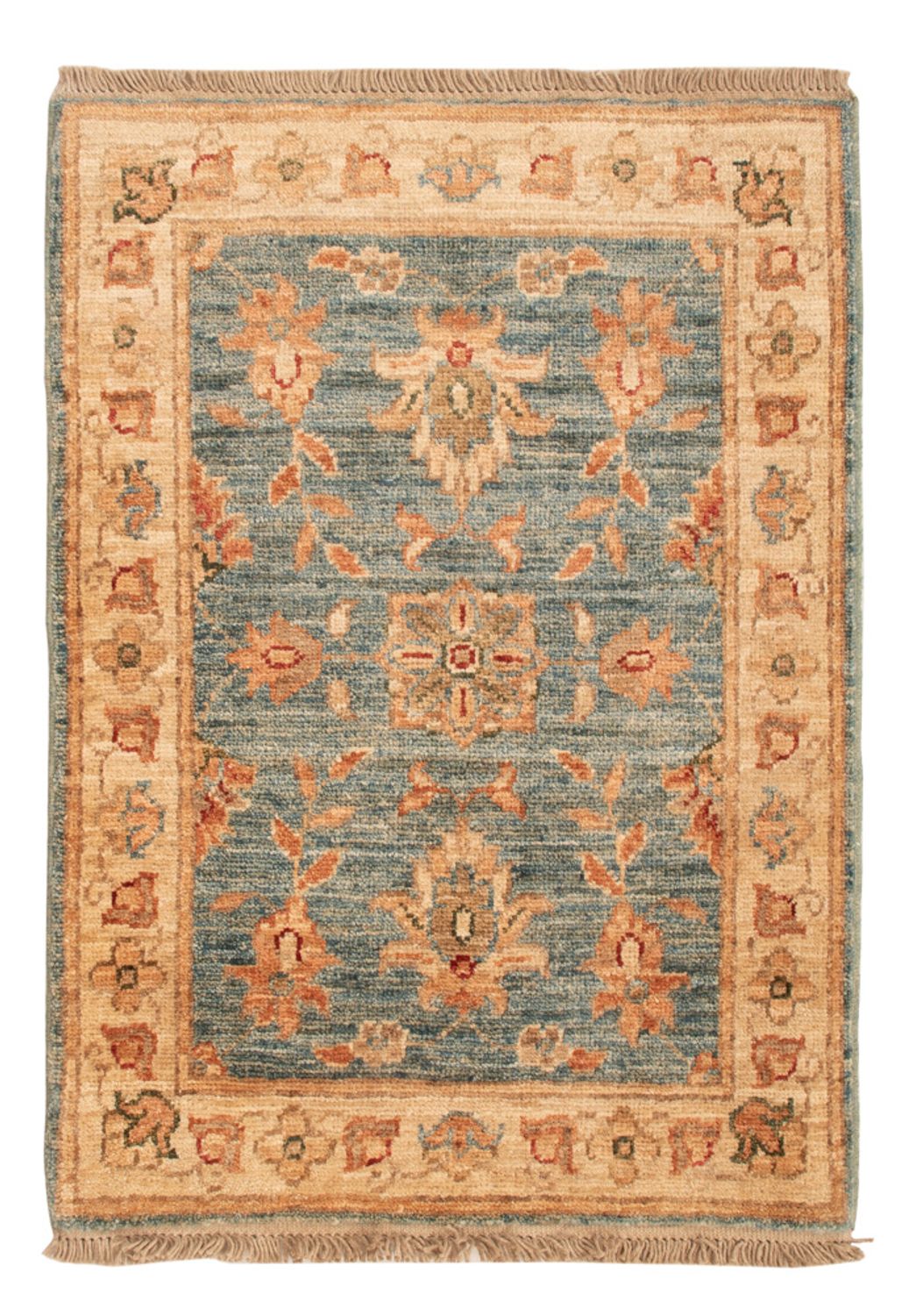 Ziegler tapijt - 69 x 48 cm - blauw