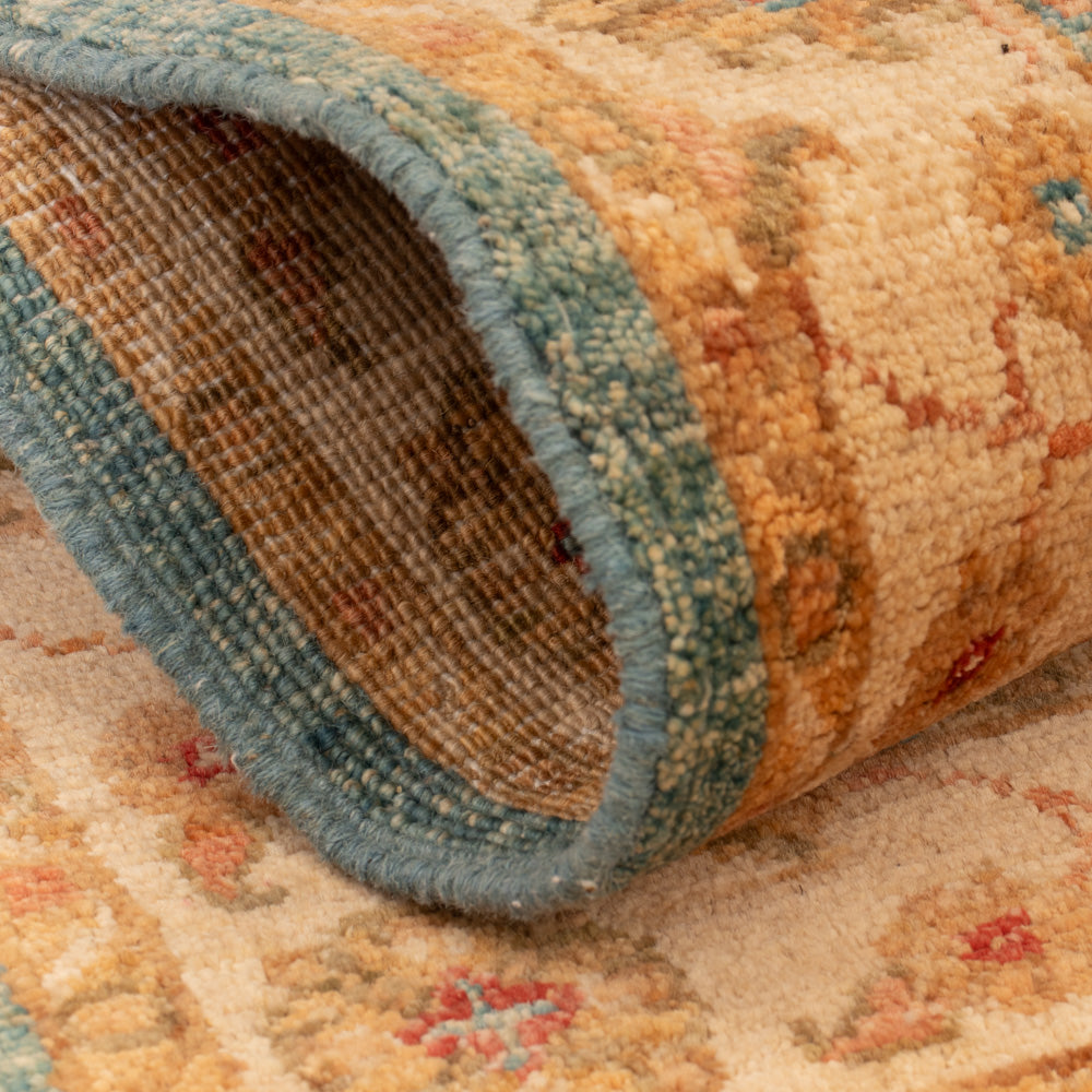 Ziegler tapijt - 90 x 60 cm - turkoois