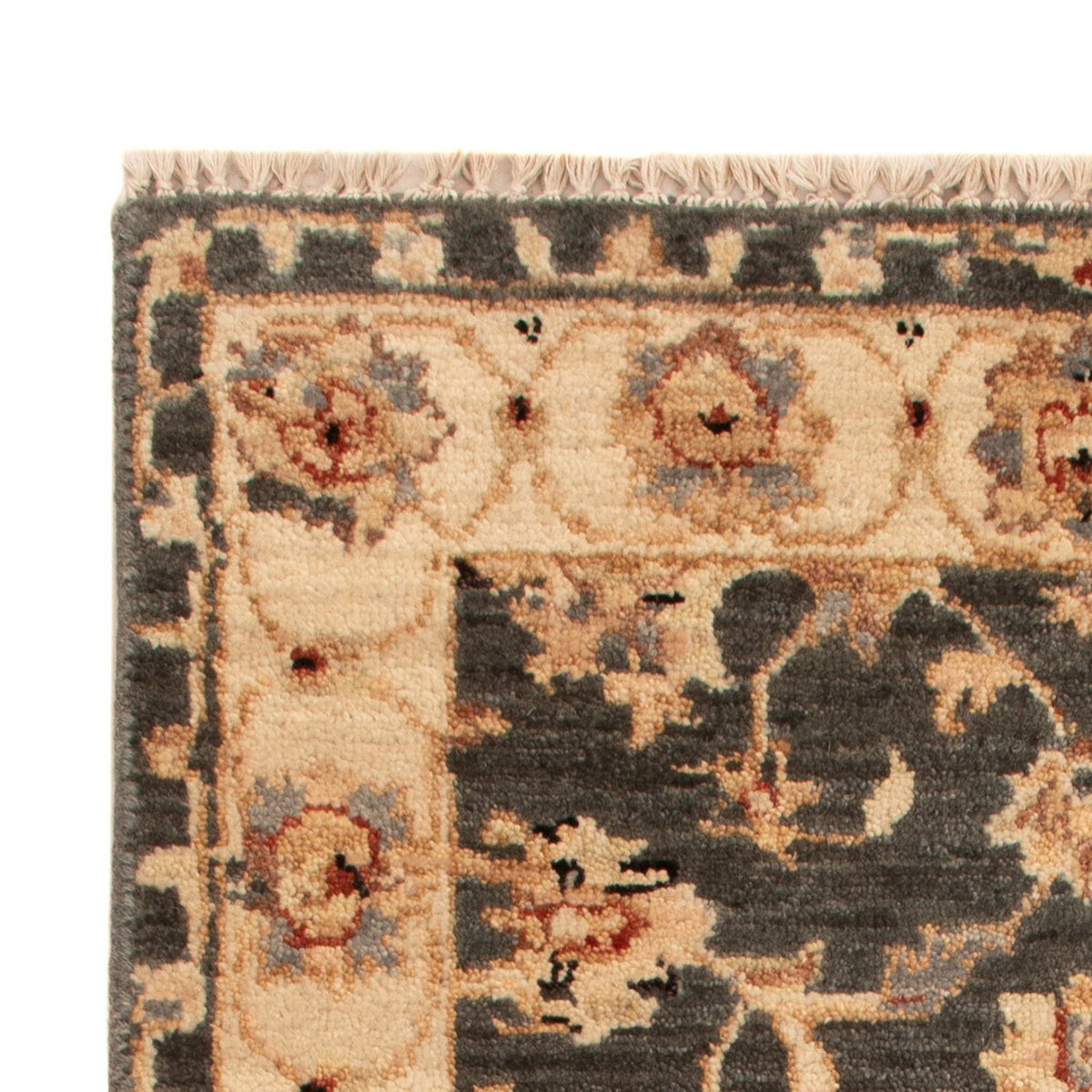 Ziegler tapijt - 90 x 60 cm - zwart en wit