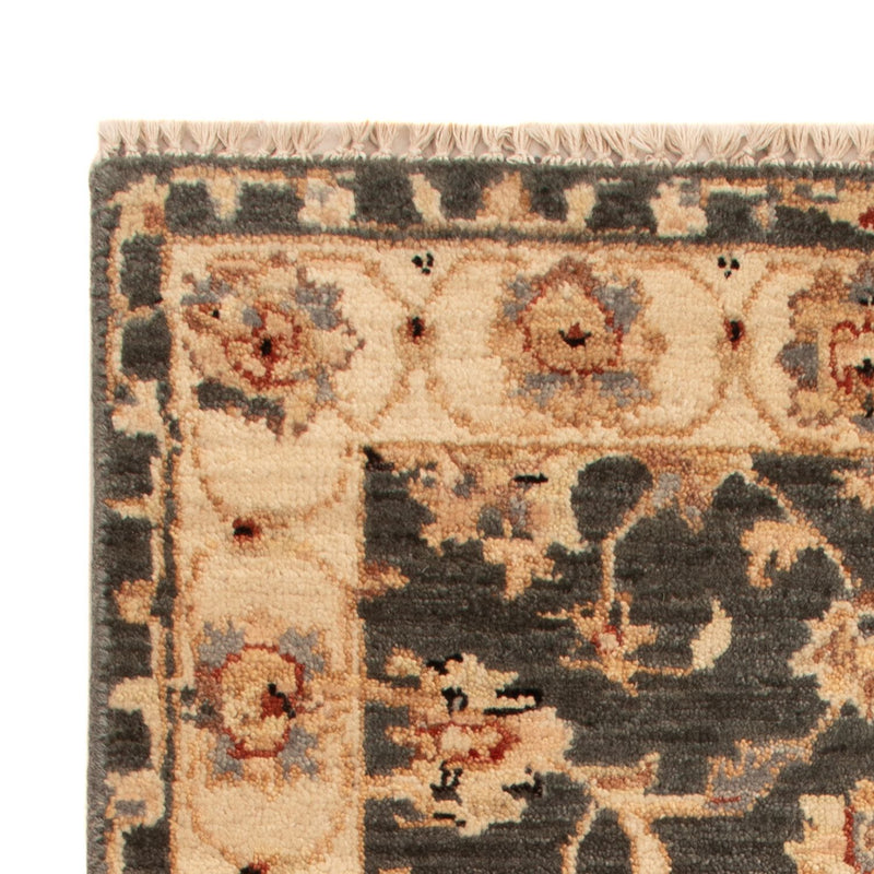 Ziegler tapijt - 90 x 60 cm - zwart en wit