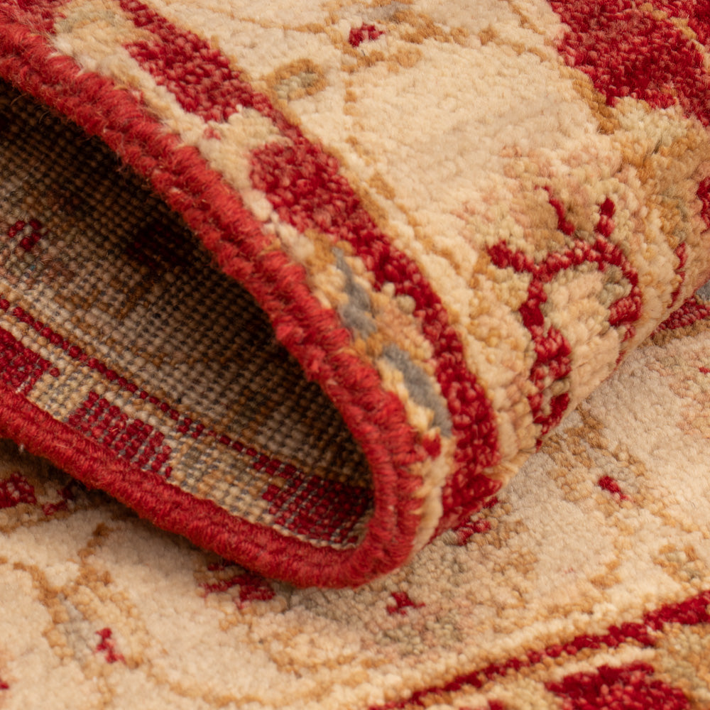 Ziegler tapijt - 90 x 60 cm - bordeauxrood