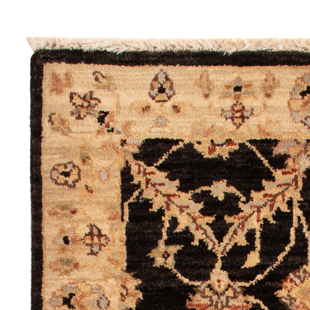 Ziegler tapijt - 90 x 60 cm - zwart