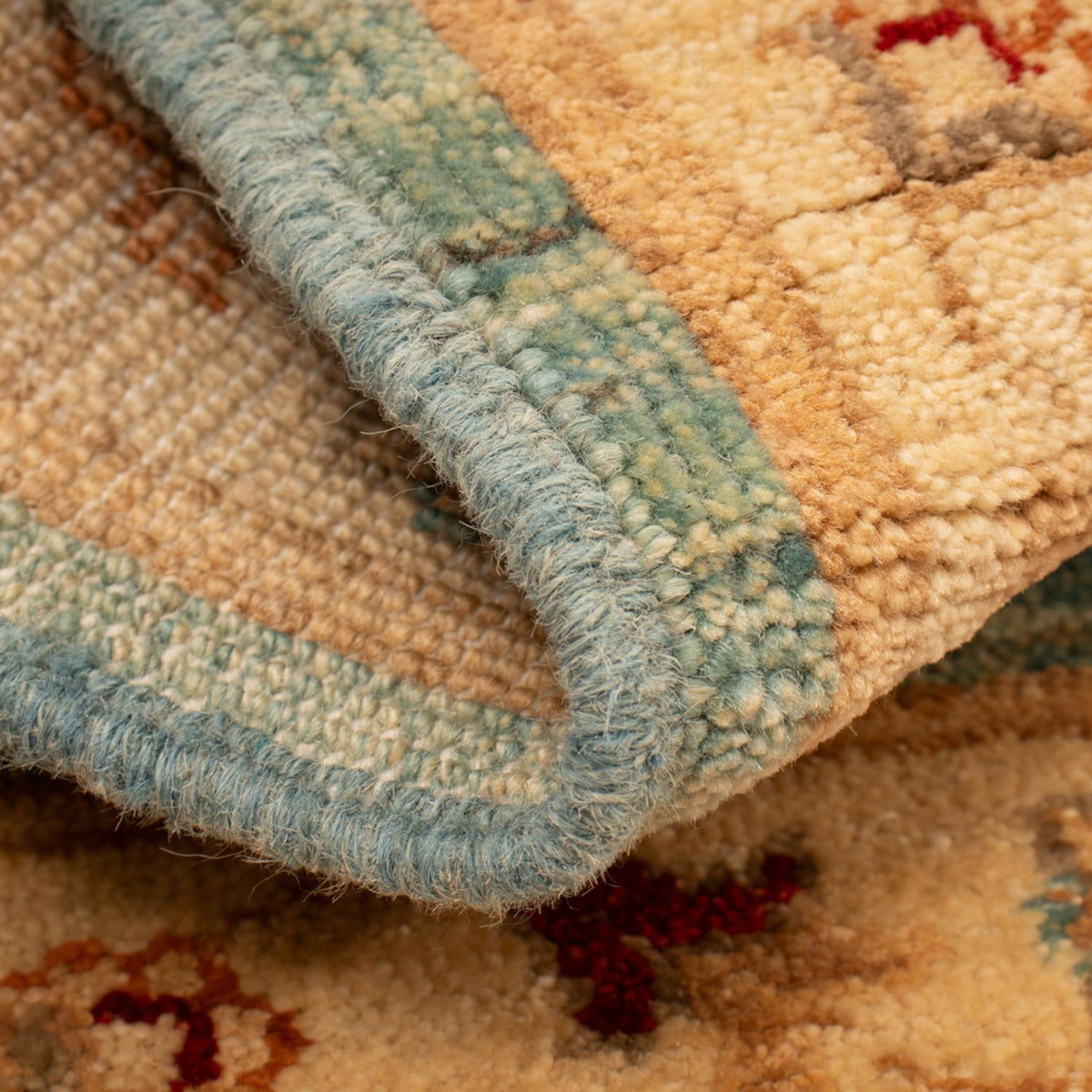 Ziegler tapijt - 69 x 51 cm - turkoois