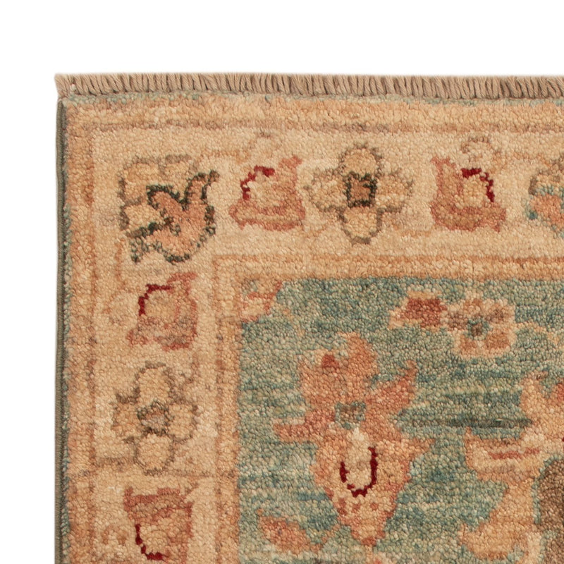 Ziegler tapijt - 70 x 49 cm - turkoois