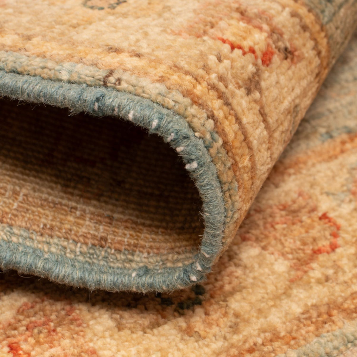 Ziegler tapijt - 67 x 50 cm - turkoois