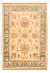 Ziegler tapijt 51x73cm - Oosters Tapijt - Rechthoekig / Beige / 51 x 73 cm Rechthoekig