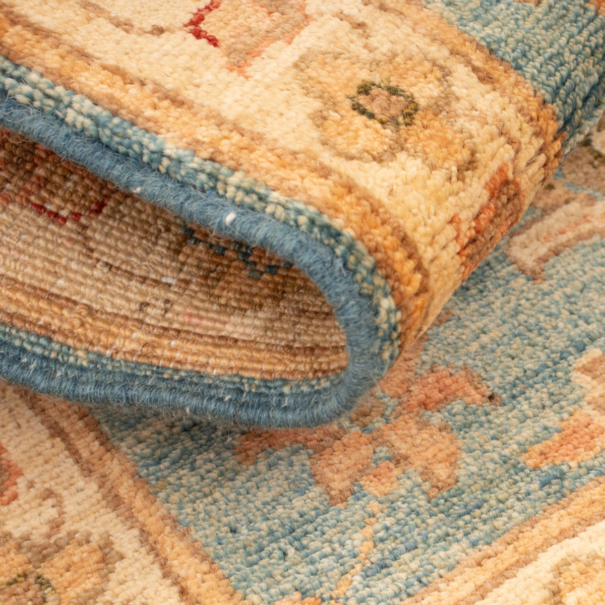 Ziegler tapijt - 71 x 55 cm - turkoois