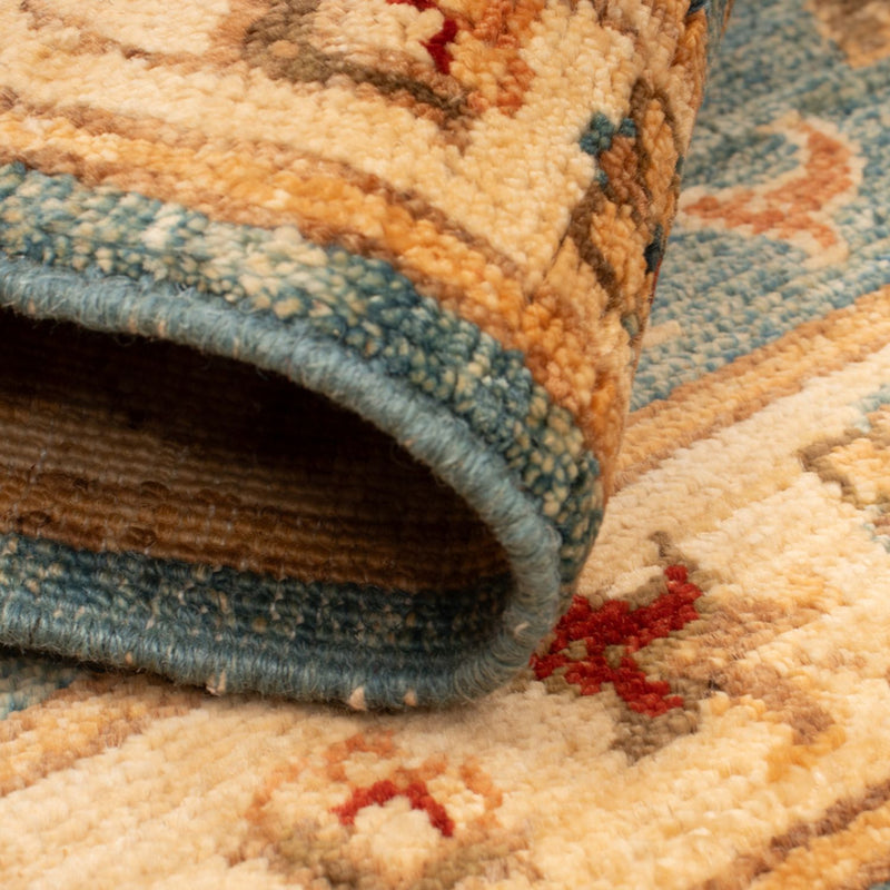 Ziegler tapijt - 70 x 52 cm - turkoois