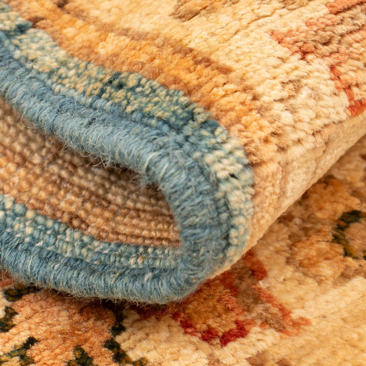 Ziegler tapijt - 69 x 52 cm - turkoois