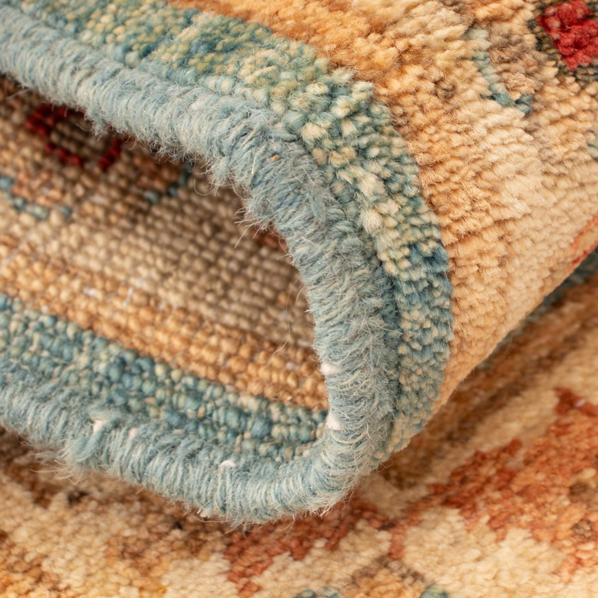 Ziegler tapijt - 67 x 51 cm - turkoois