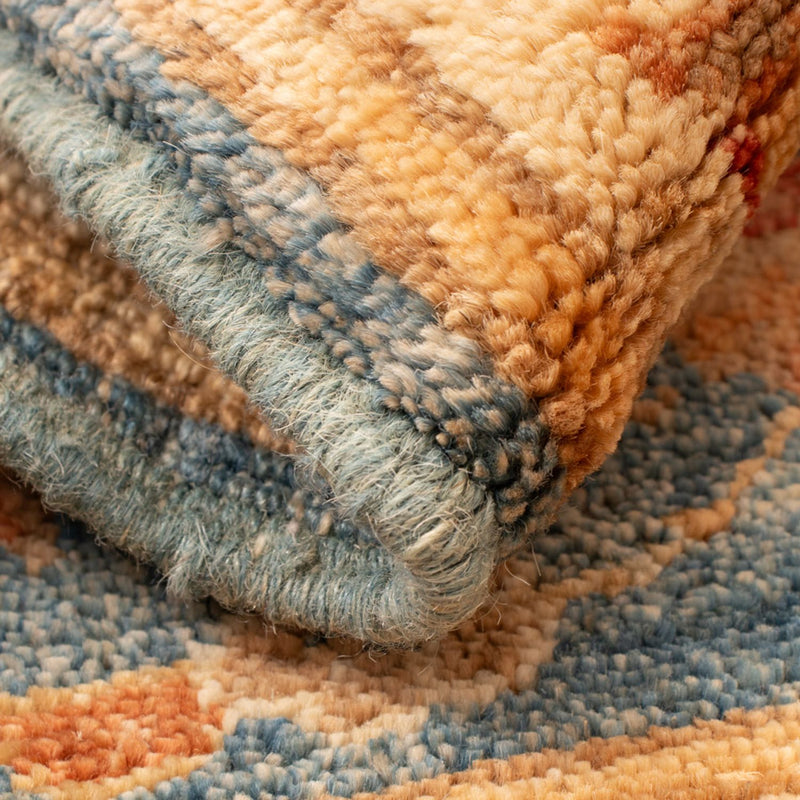 Ziegler tapijt - 67 x 50 cm - benzine blauw