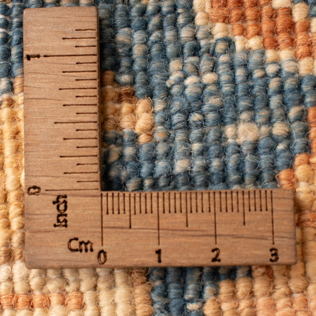 Ziegler tapijt - 67 x 50 cm - benzine blauw