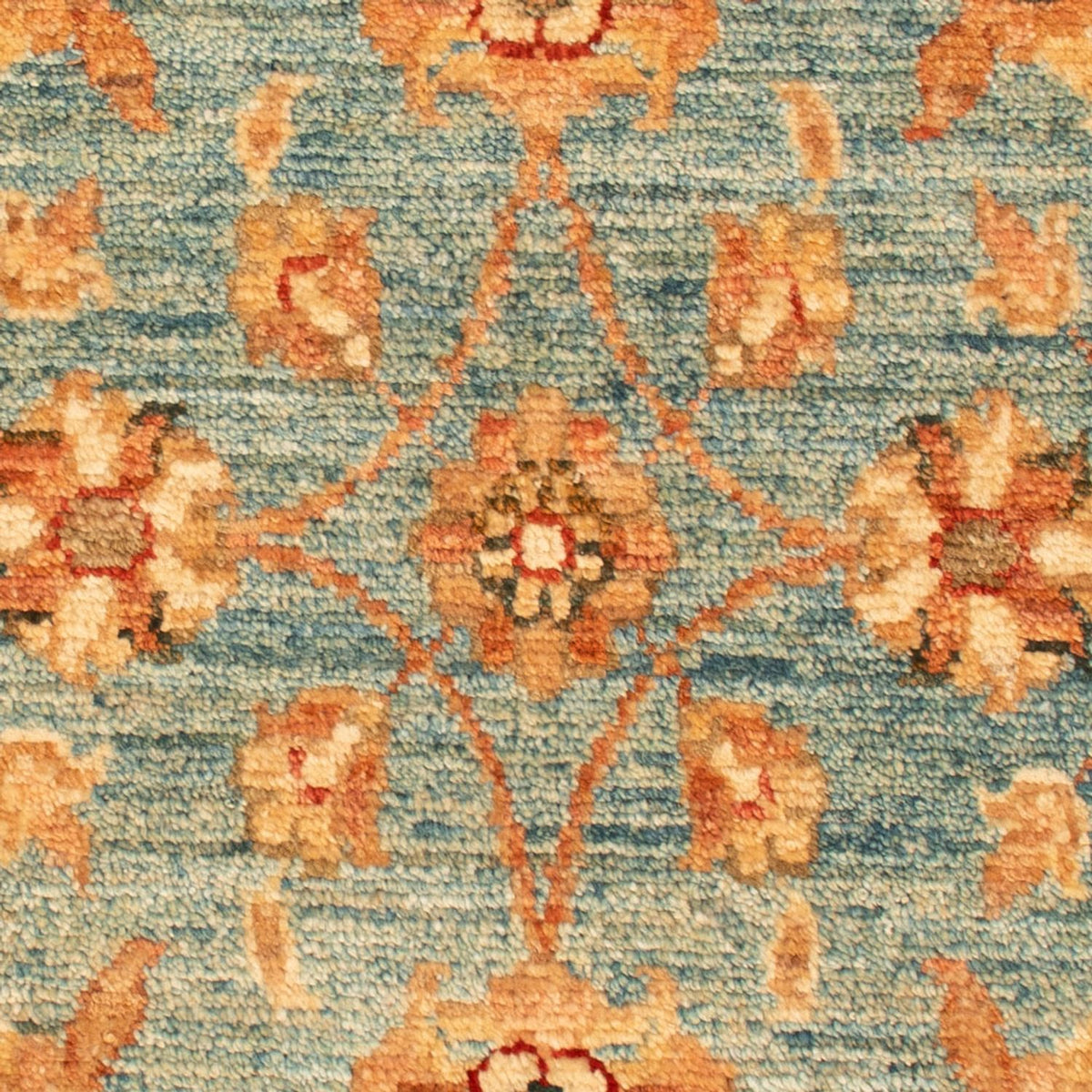 Ziegler tapijt - 76 x 52 cm - turkoois