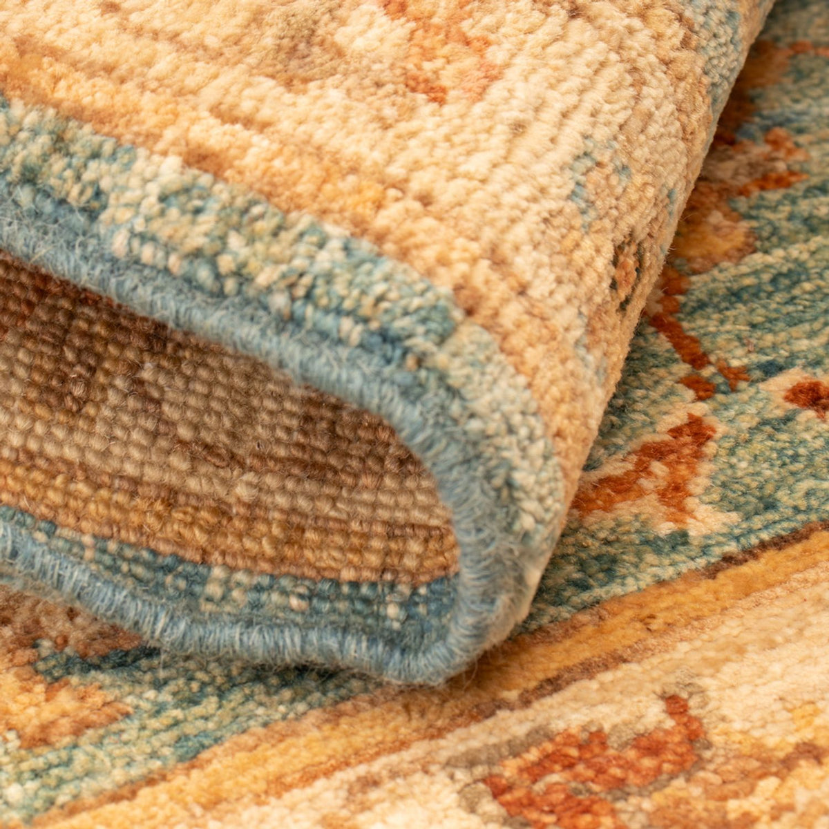 Ziegler tapijt - 68 x 53 cm - turkoois