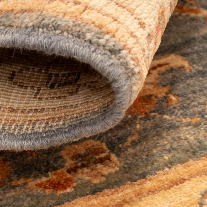 Ziegler tapijt - 80 x 50 cm - benzine blauw