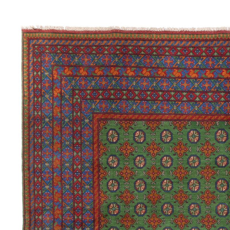 Afghan Teppich - Filpa - 390 x 297 cm - grün