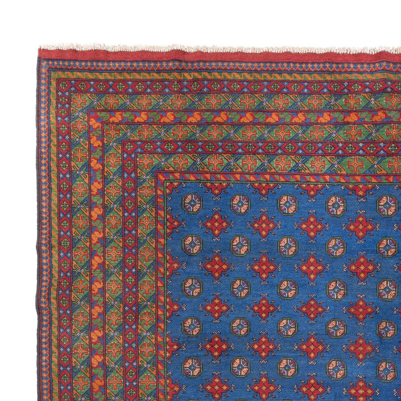 Afghan Teppich - Filpa - 392 x 300 cm - blau