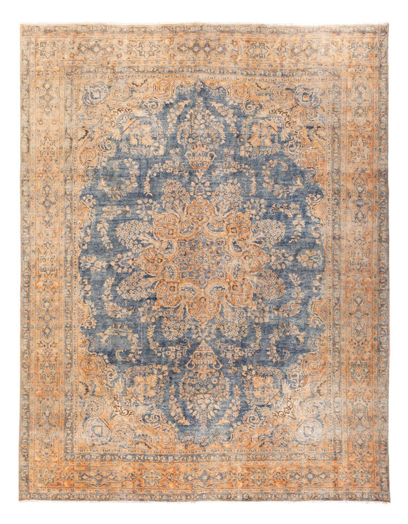 Vintage Teppich - 377 x 280 cm - blau