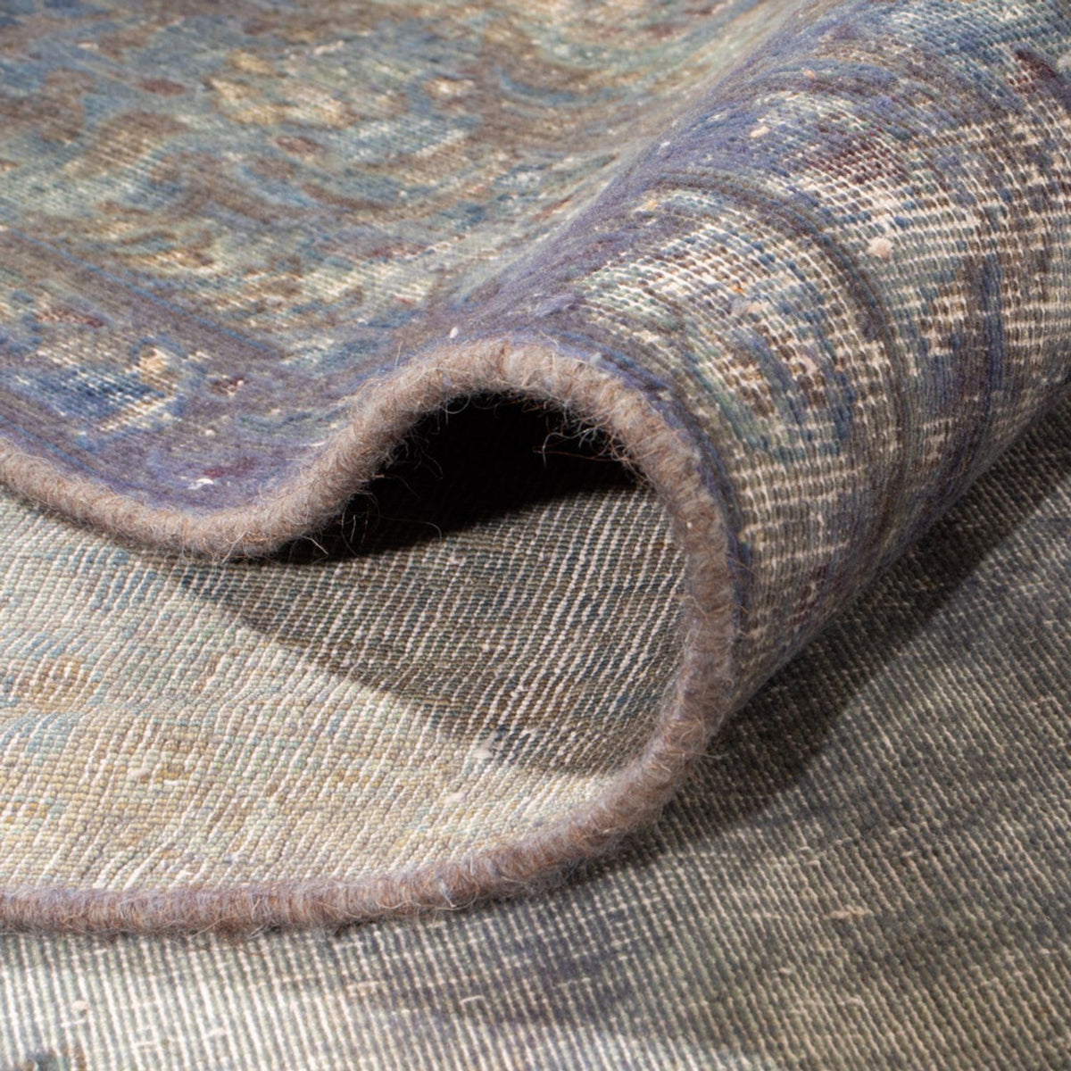 Vintage Teppich - 355 x 266 cm - dunkelblau