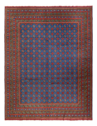 Afghan Teppich - Filpa - 394 x 300 cm - blau