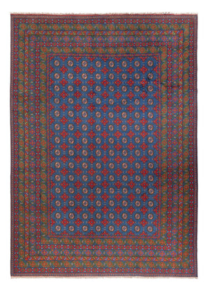 Afghan Teppich - Filpa - 355 x 252 cm - blau