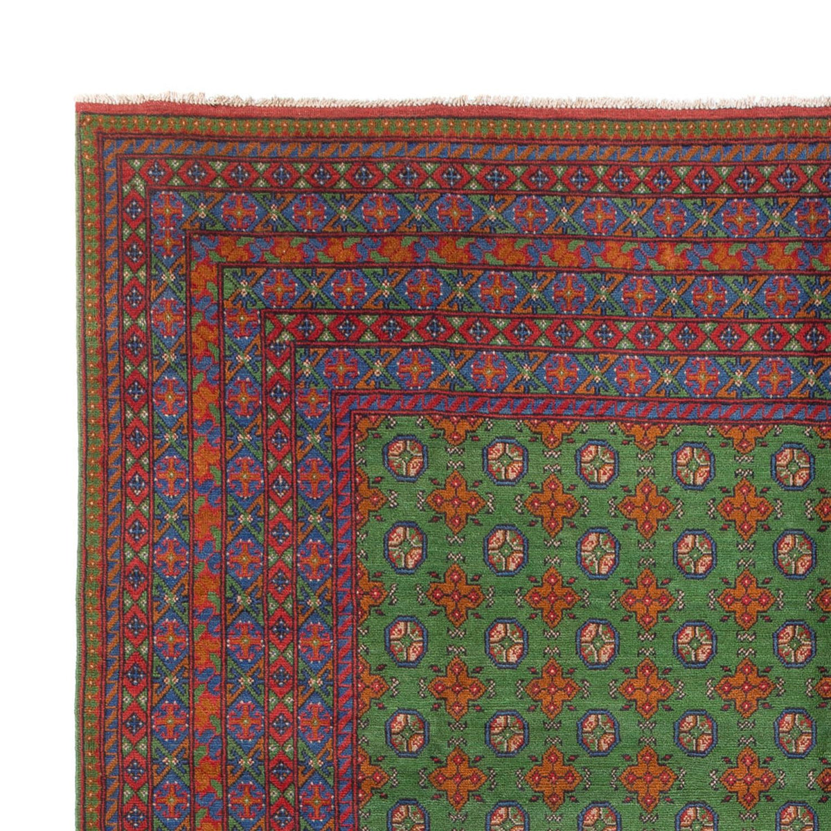Afghan Teppich - Filpa - 393 x 296 cm - grün