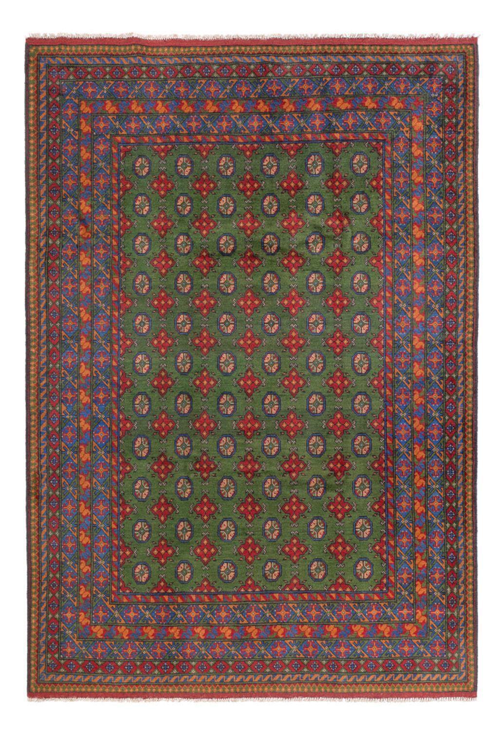 Afghan Teppich - Filpa - 298 x 200 cm - grün