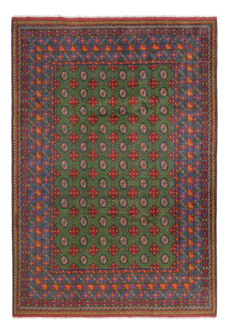 Afghan Teppich - Filpa - 298 x 200 cm - grün