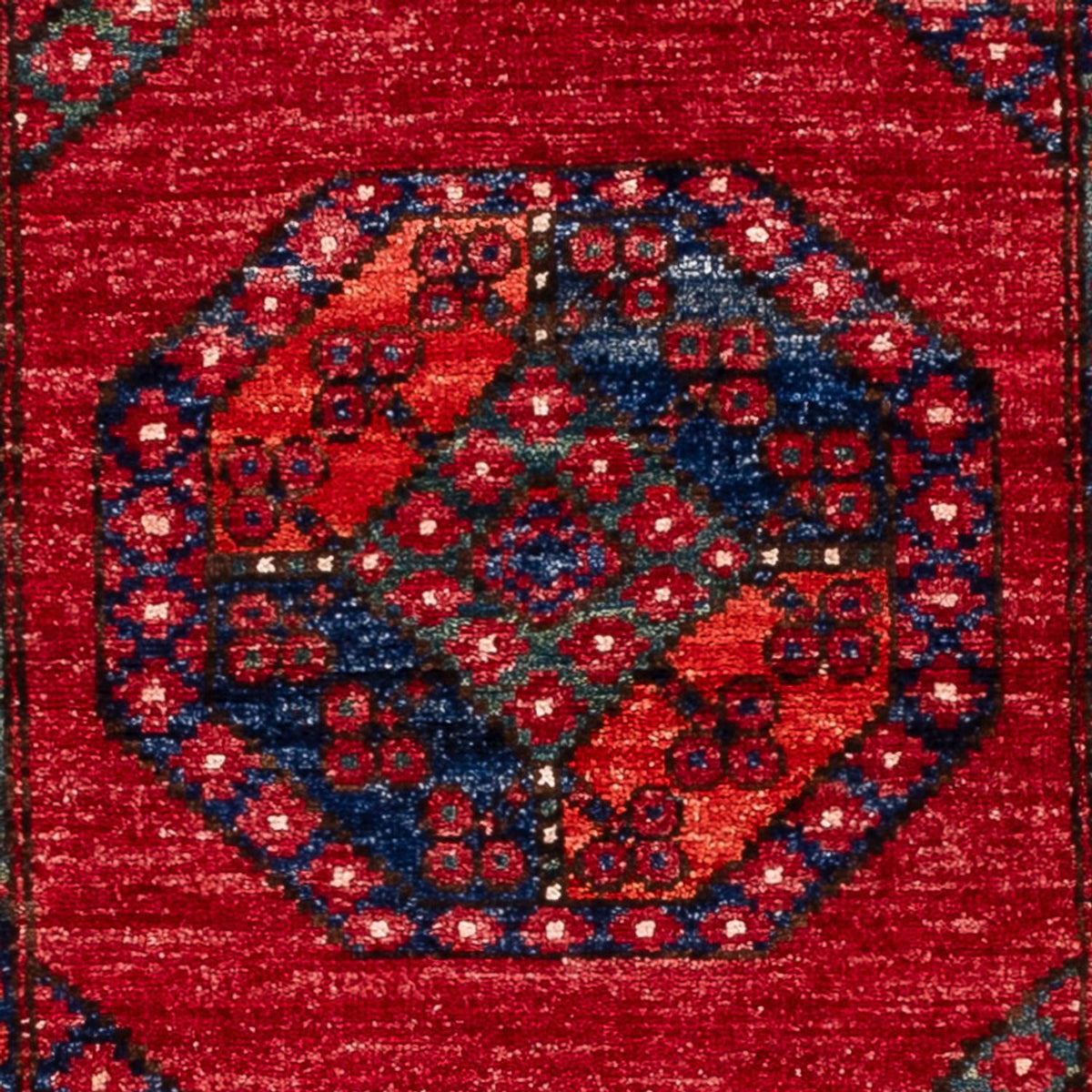 Läufer Afghan - 220 x 87 cm - rot