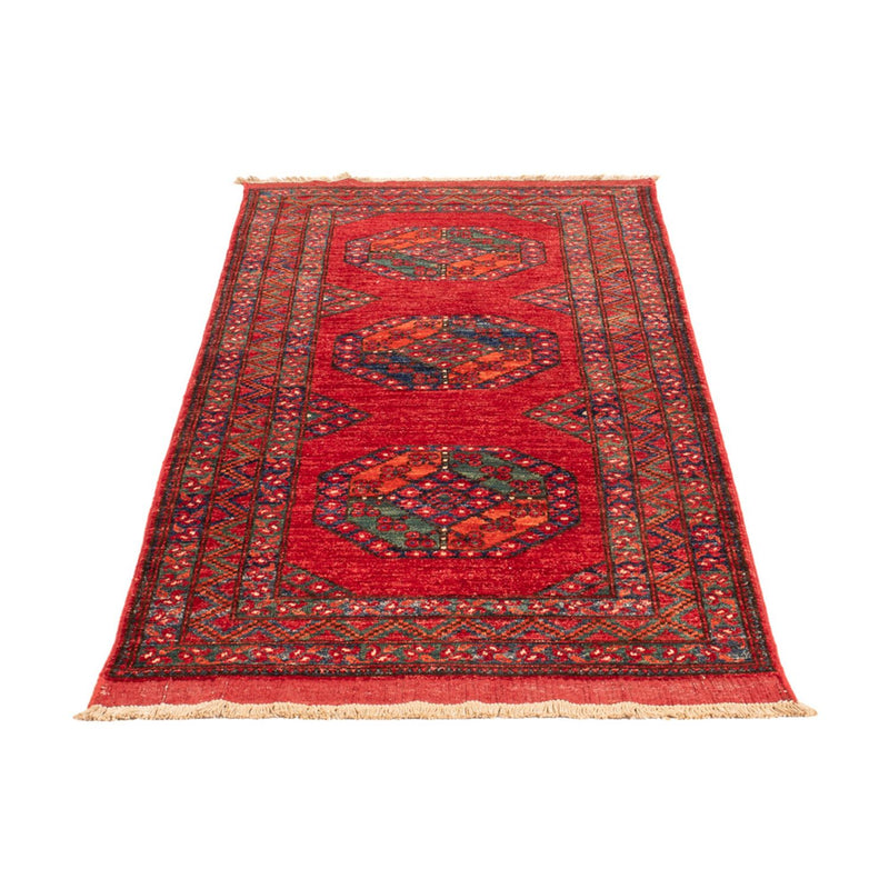 Läufer Afghan - 220 x 87 cm - rot