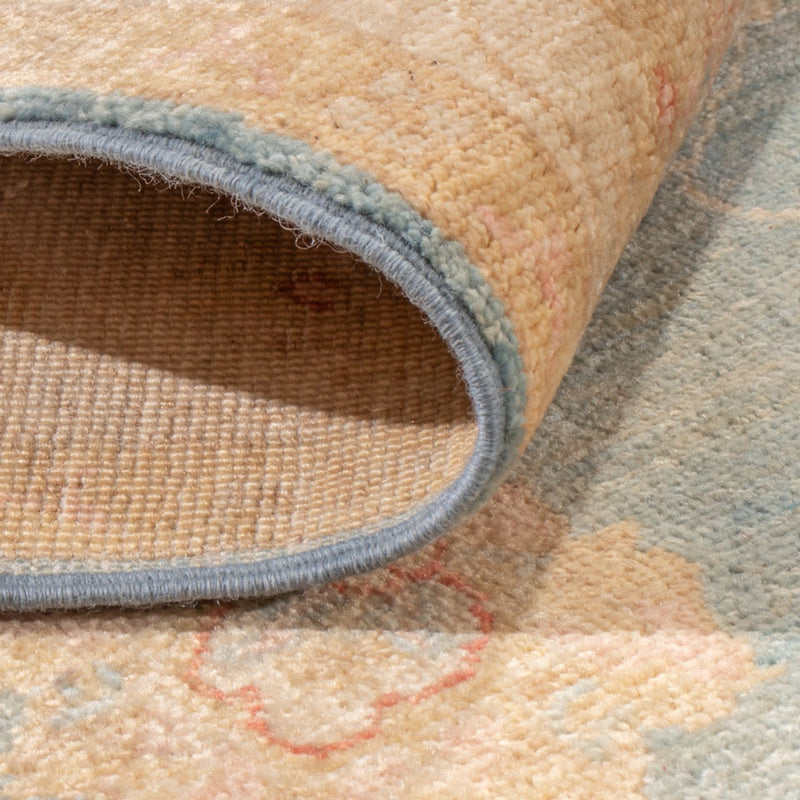 Läufer Ziegler - 396 x 121 cm - hellblau