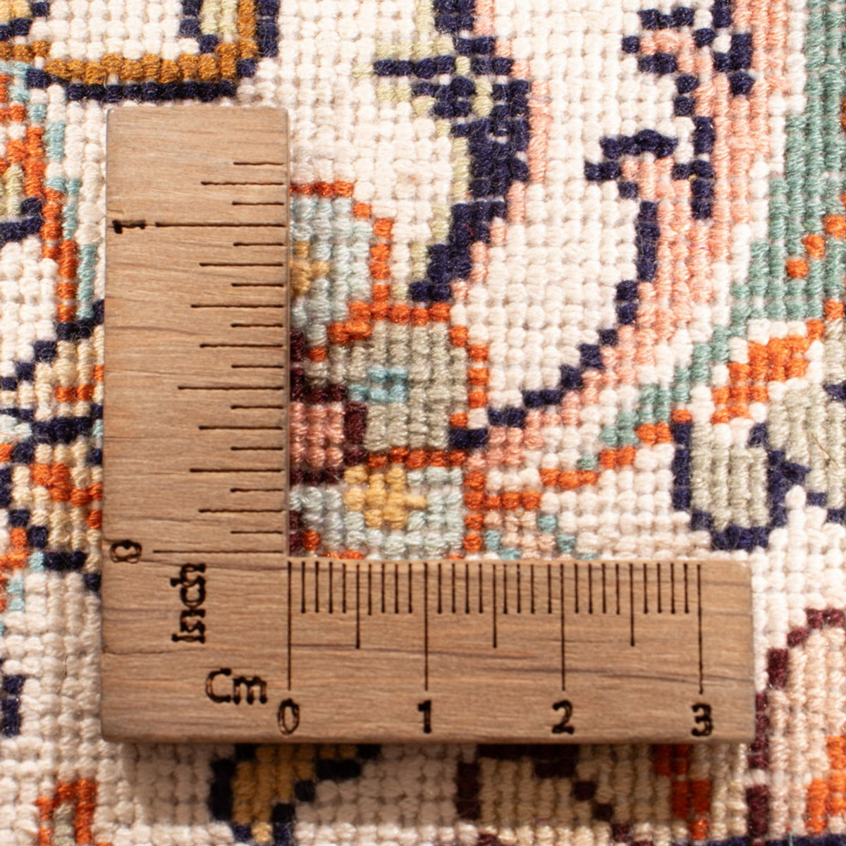 Läufer Seiden - Kaschmir Seide - 480 x 79 cm - creme