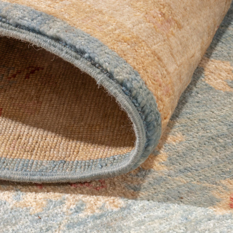 Läufer Ziegler - 485 x 143 cm - hellblau