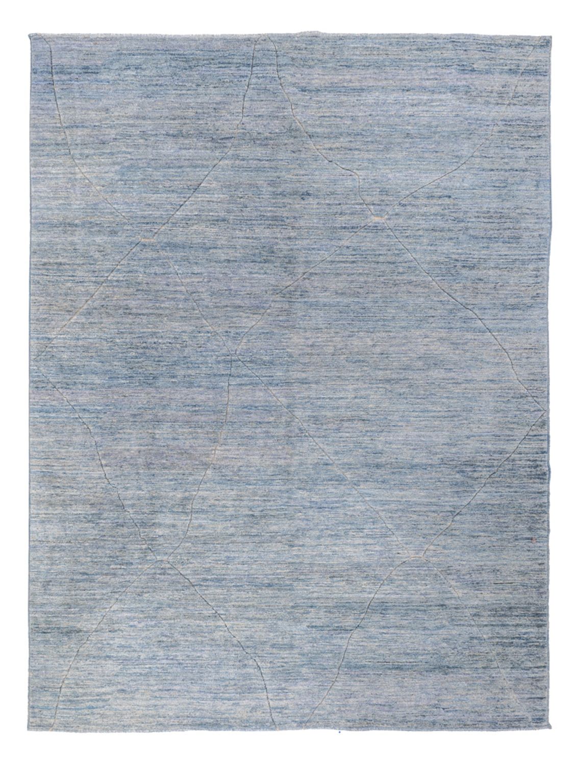 Ziegler Teppich - Modern - 360 x 274 cm - petrolblau