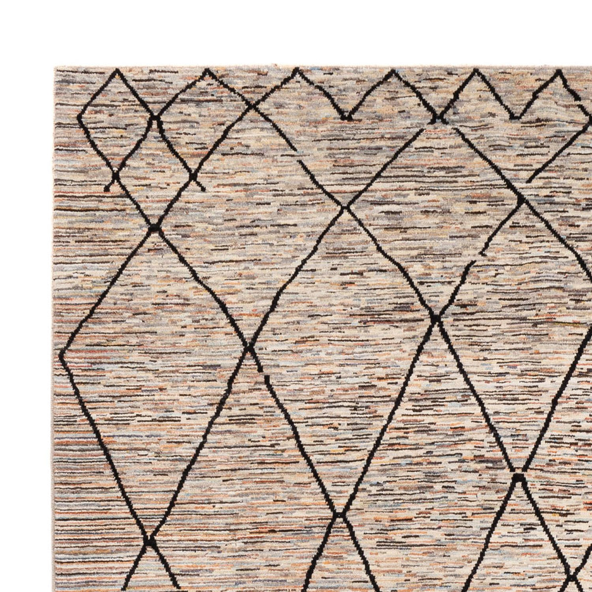 Designer Teppich - 284 x 218 cm - dunkelbeige