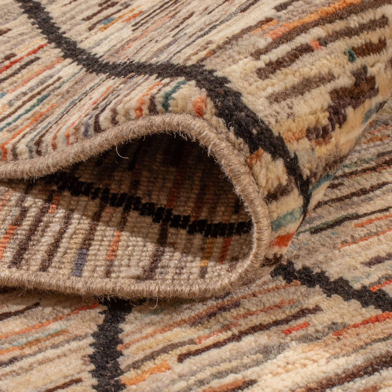 Designer Teppich - 284 x 218 cm - dunkelbeige